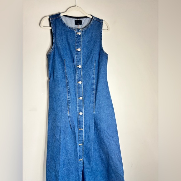 Spring Blue Denim Maxi Dress - Picture 5 of 7